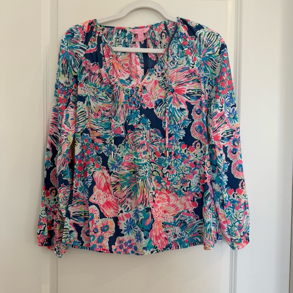 Lilly Pulitzer Willa Blouse-Gypsea print